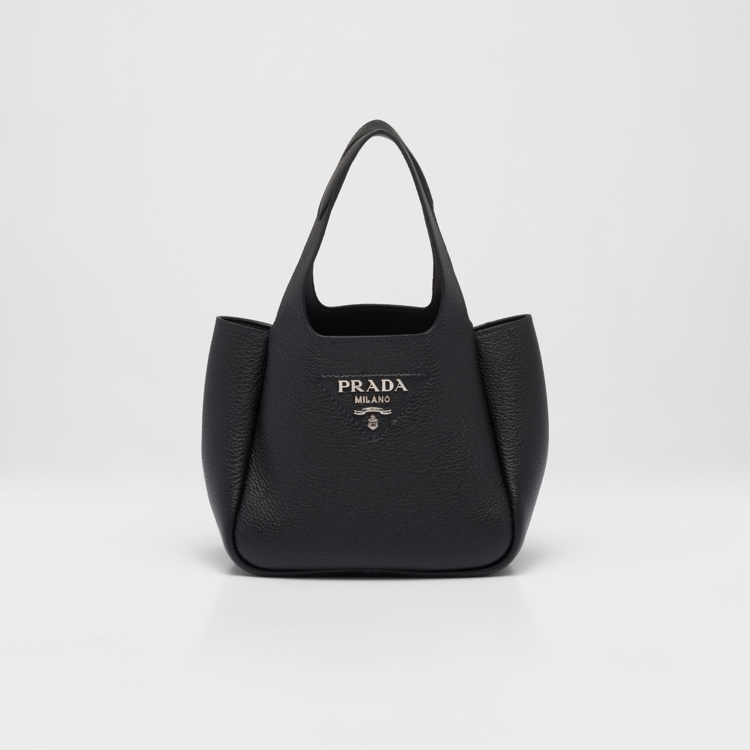LEATHER MINI BAG, LEATHER – BLACK