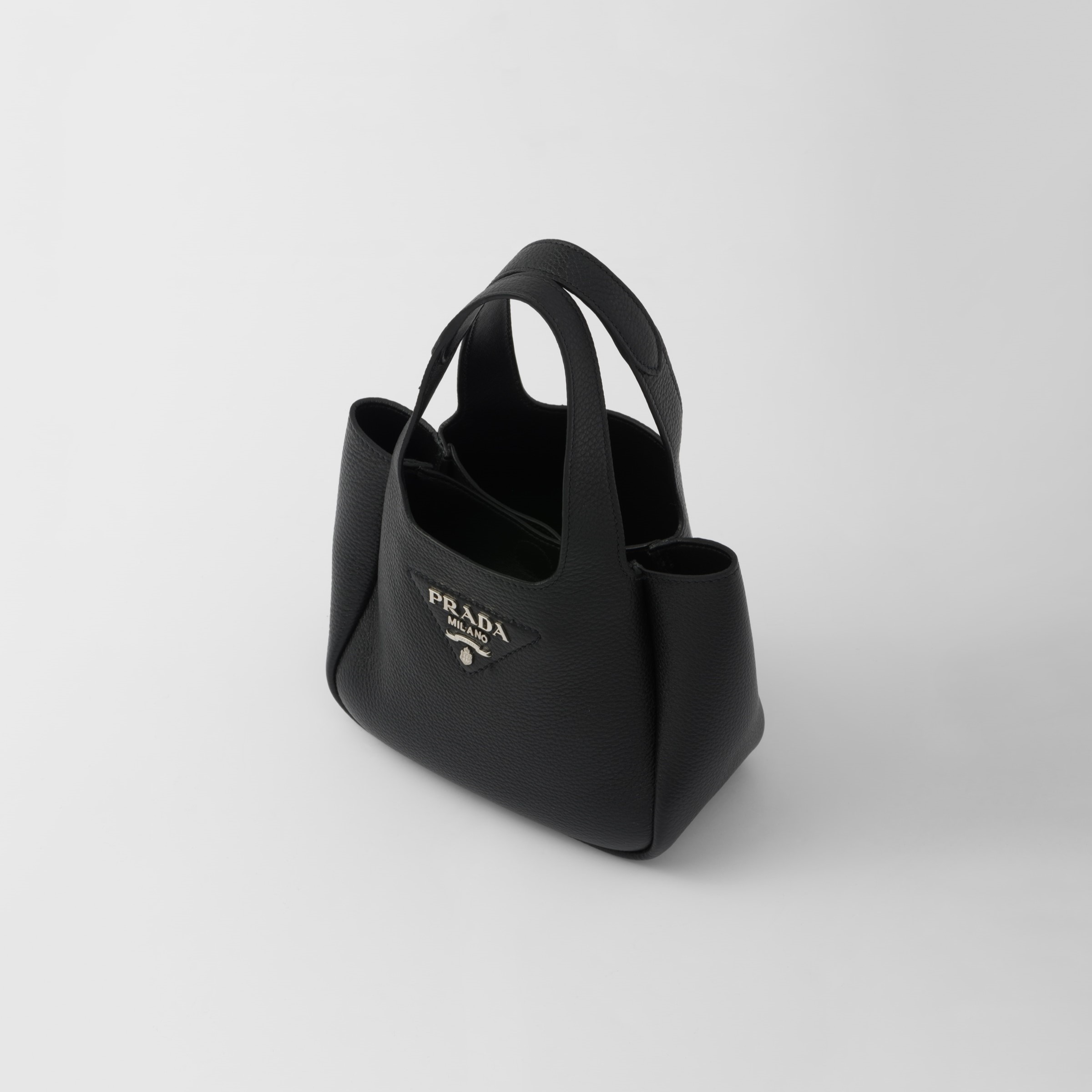 LEATHER MINI BAG, LEATHER – BLACK