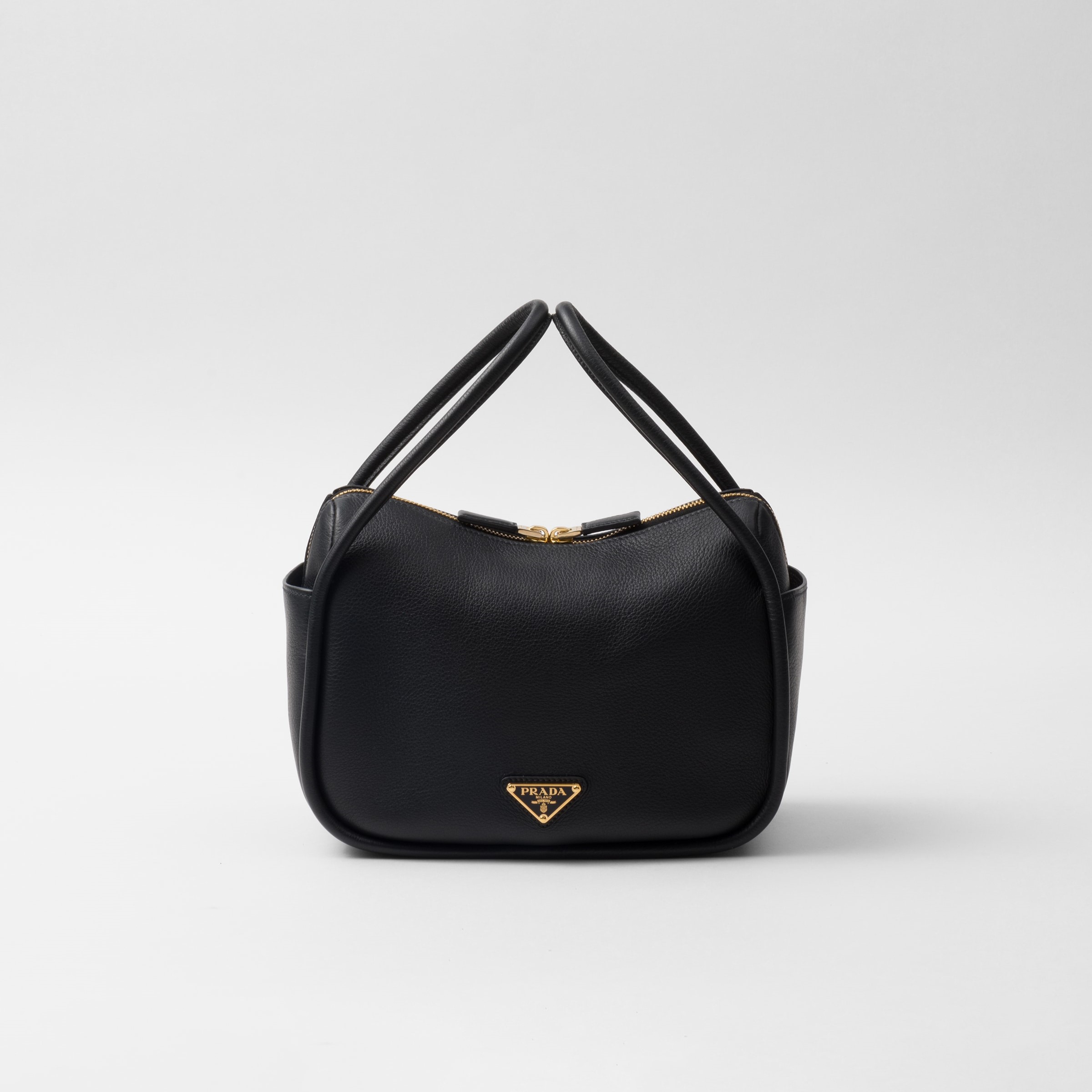 DARLING LEATHER HANDBAG, CALFSKIN – BLACK