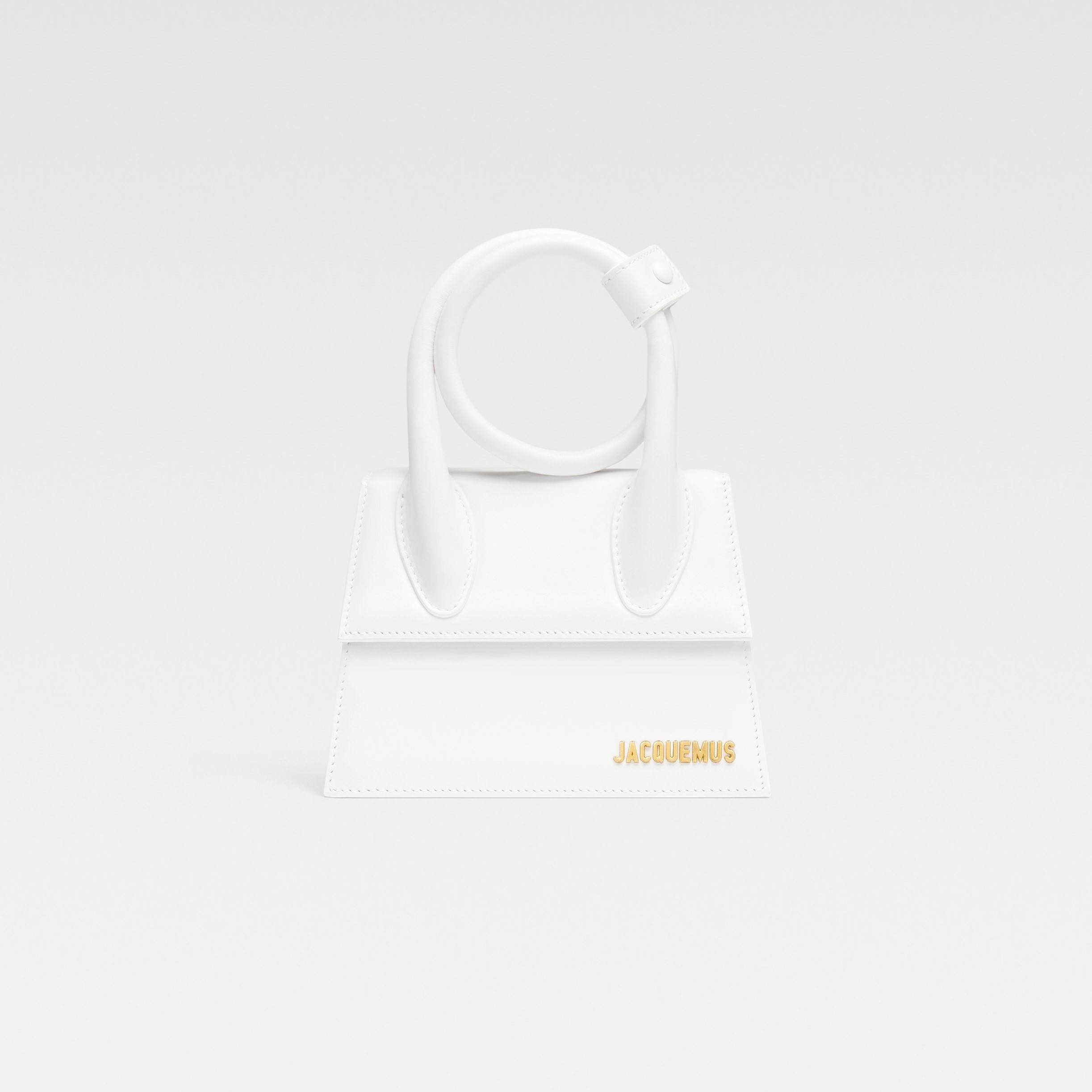 THE KNOT CHIQUITO, COILED LEATHER – WHITE