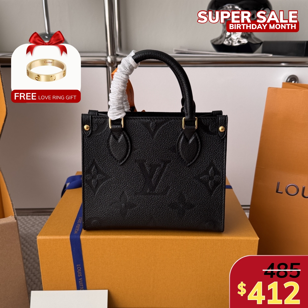 ONTHEGO BB, MONOGRAM EMPREINTE COWHIDE LEATHER – CLASSIC BLACK