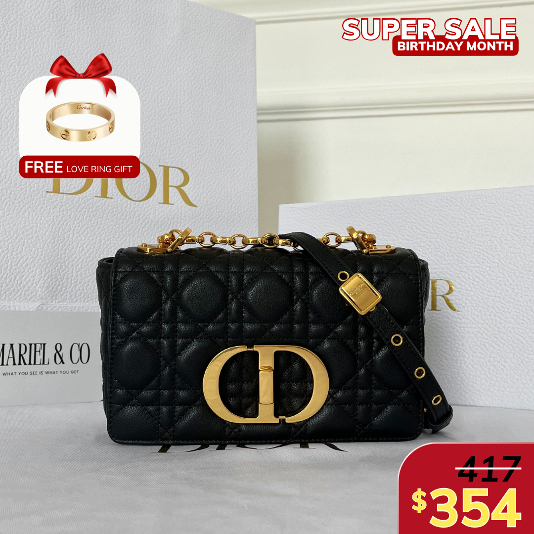 SMALL CARO BAG, CALFSKIN – BLACK SUPPLE CANNAGE
