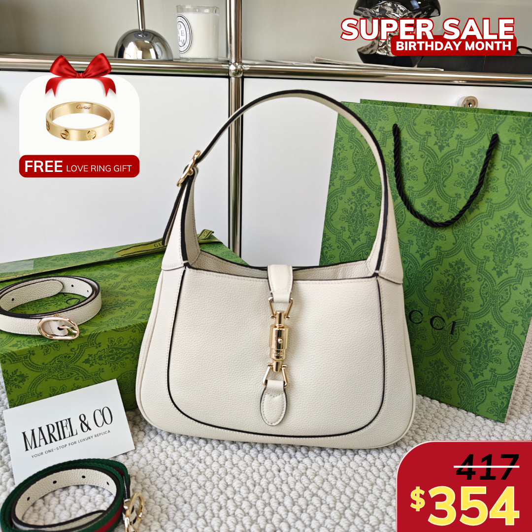 JACKIE 1961 MEDIUM BAG, IVORY LEATHER –  IVORY