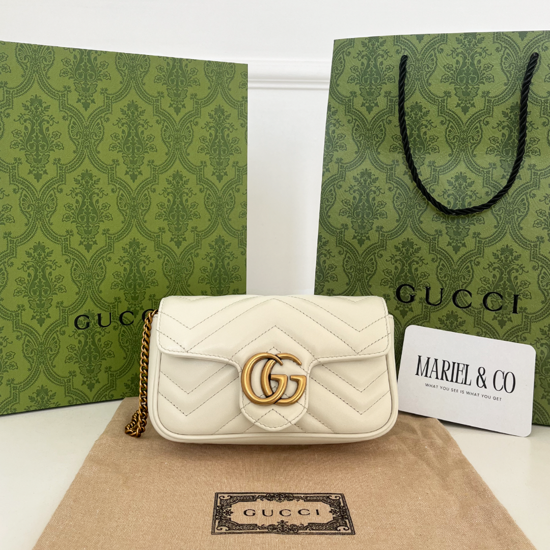 SUPER MINI BAG, WHITE LEATHER – WHITE