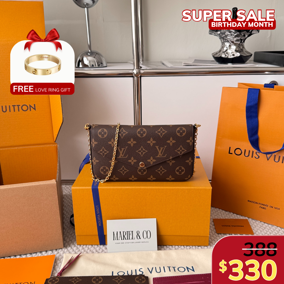 FÉLICIE POCHETTE, MONOGRAM COATED CANVAS – MONOGRAM