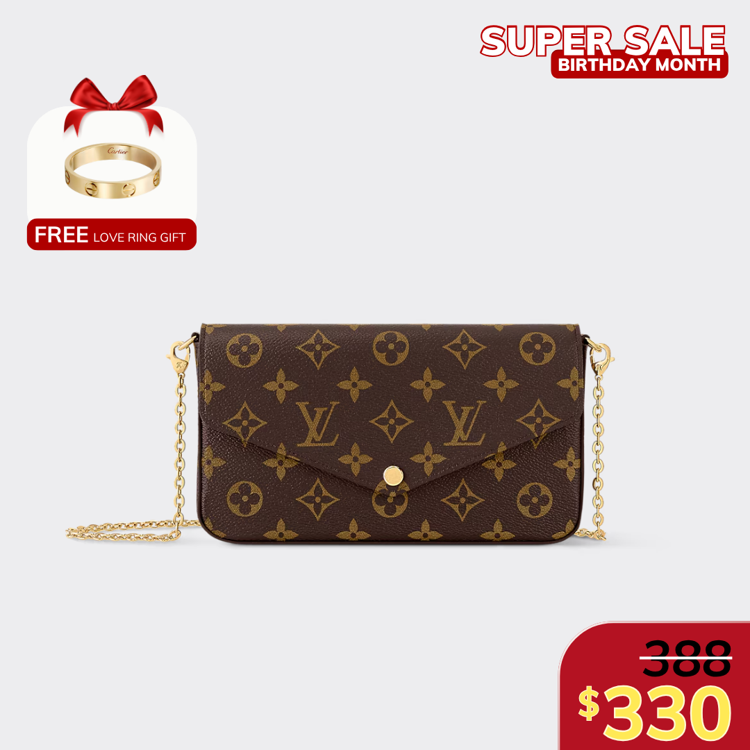 FÉLICIE POCHETTE, MONOGRAM COATED CANVAS – MONOGRAM