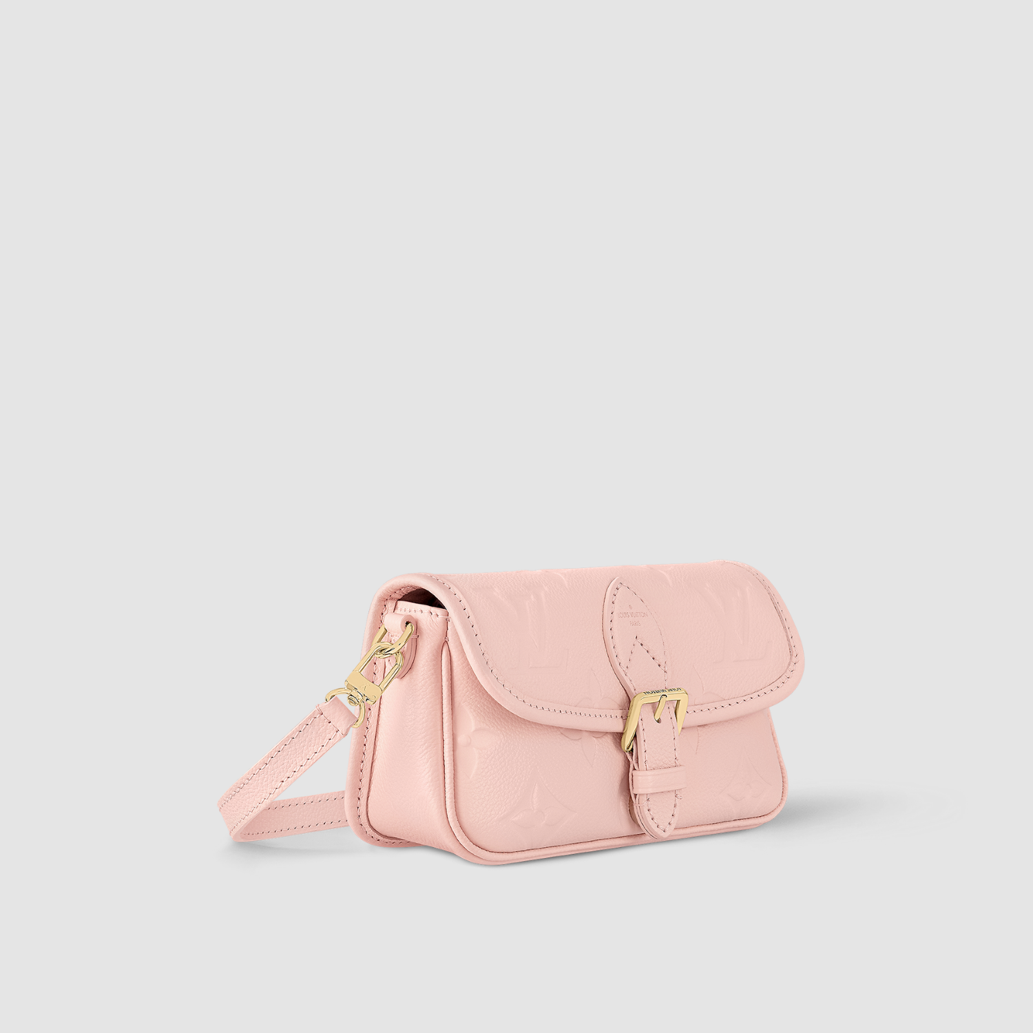 MINI SHOULDER BAG, LEATHER – PINK
