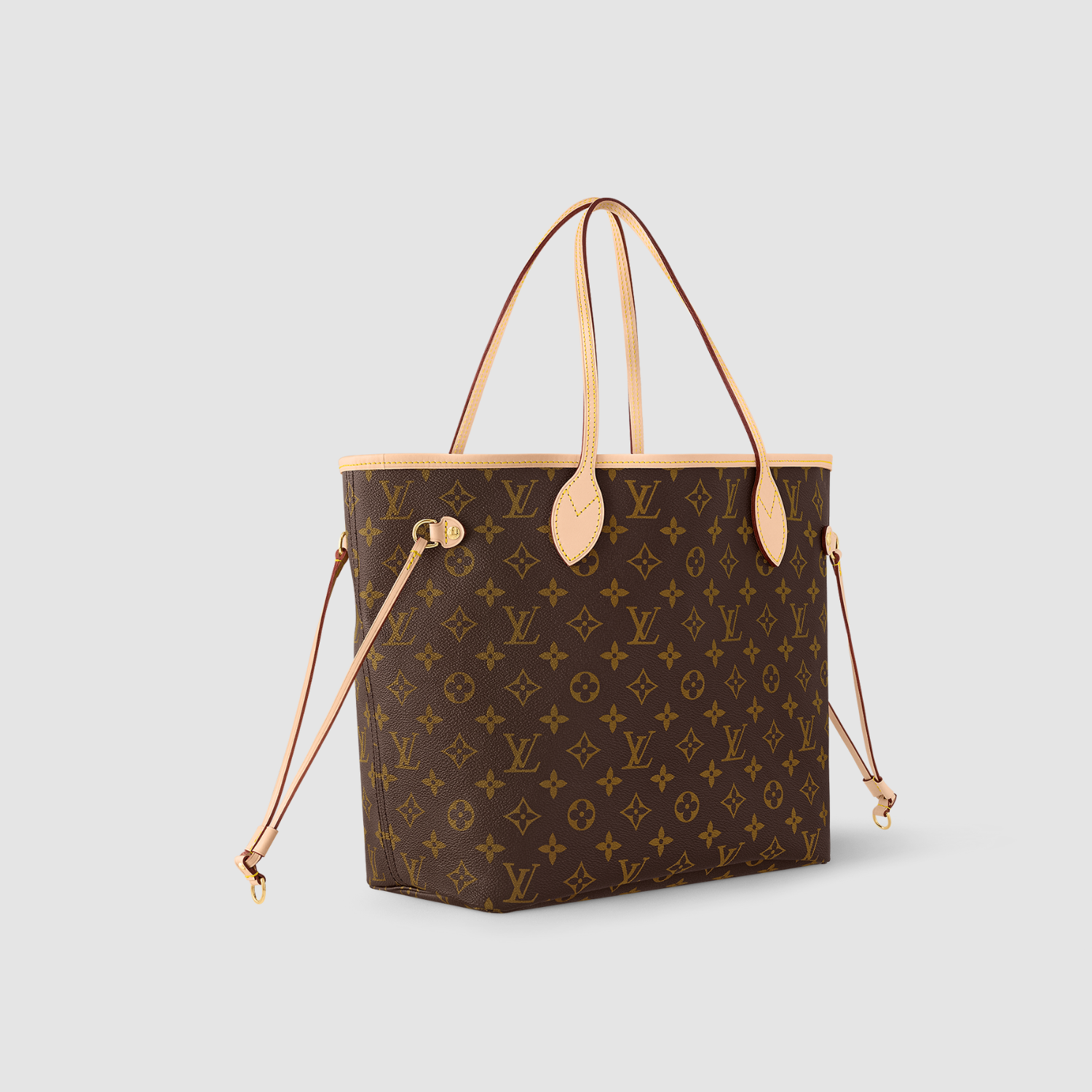 NEVERFULL MM, MONOGRAM COATED CANVAS – MONOGRAM/ CHERRY