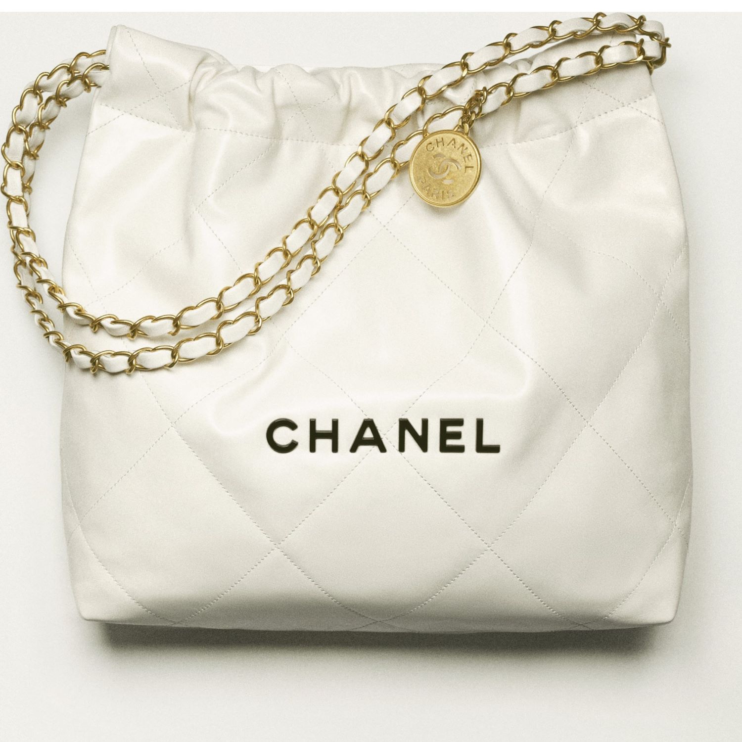 22 SMALL HANDBAG, CALFSKIN – WHITE