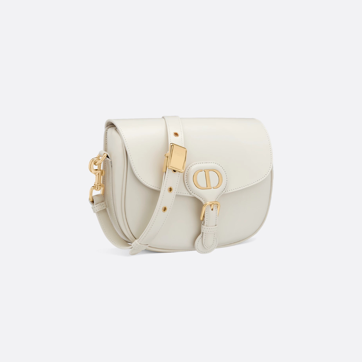 MEDIUM SHOULDER BAG, CALFSKIN – LATTE