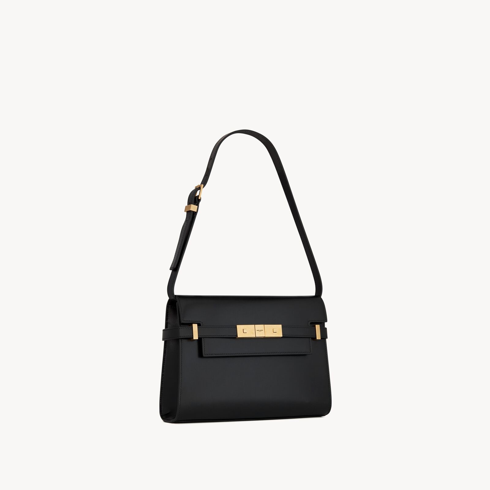 MANHATTAN SMALL, CALFSKIN LEATHER – BLACK