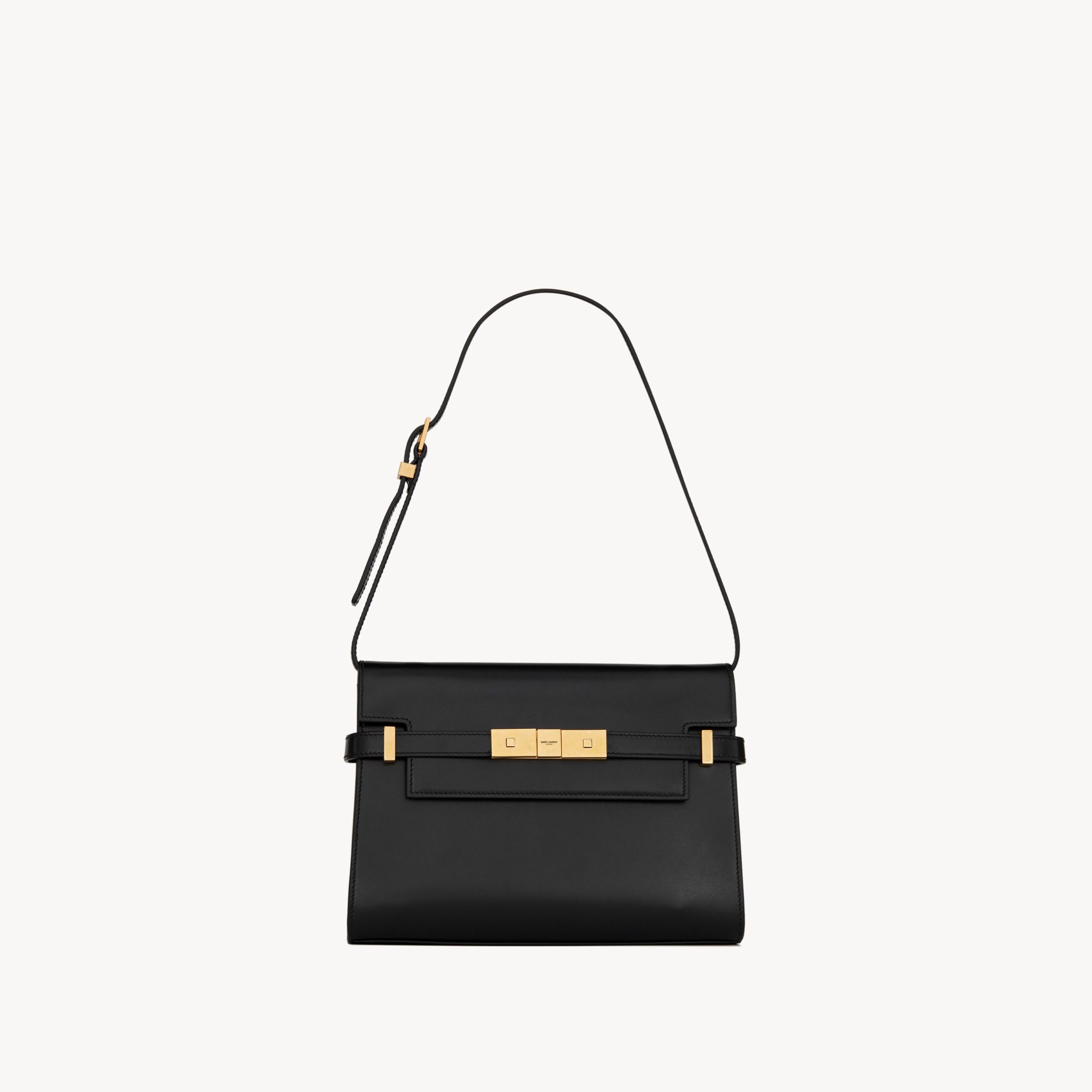 MANHATTAN SMALL, CALFSKIN LEATHER – BLACK