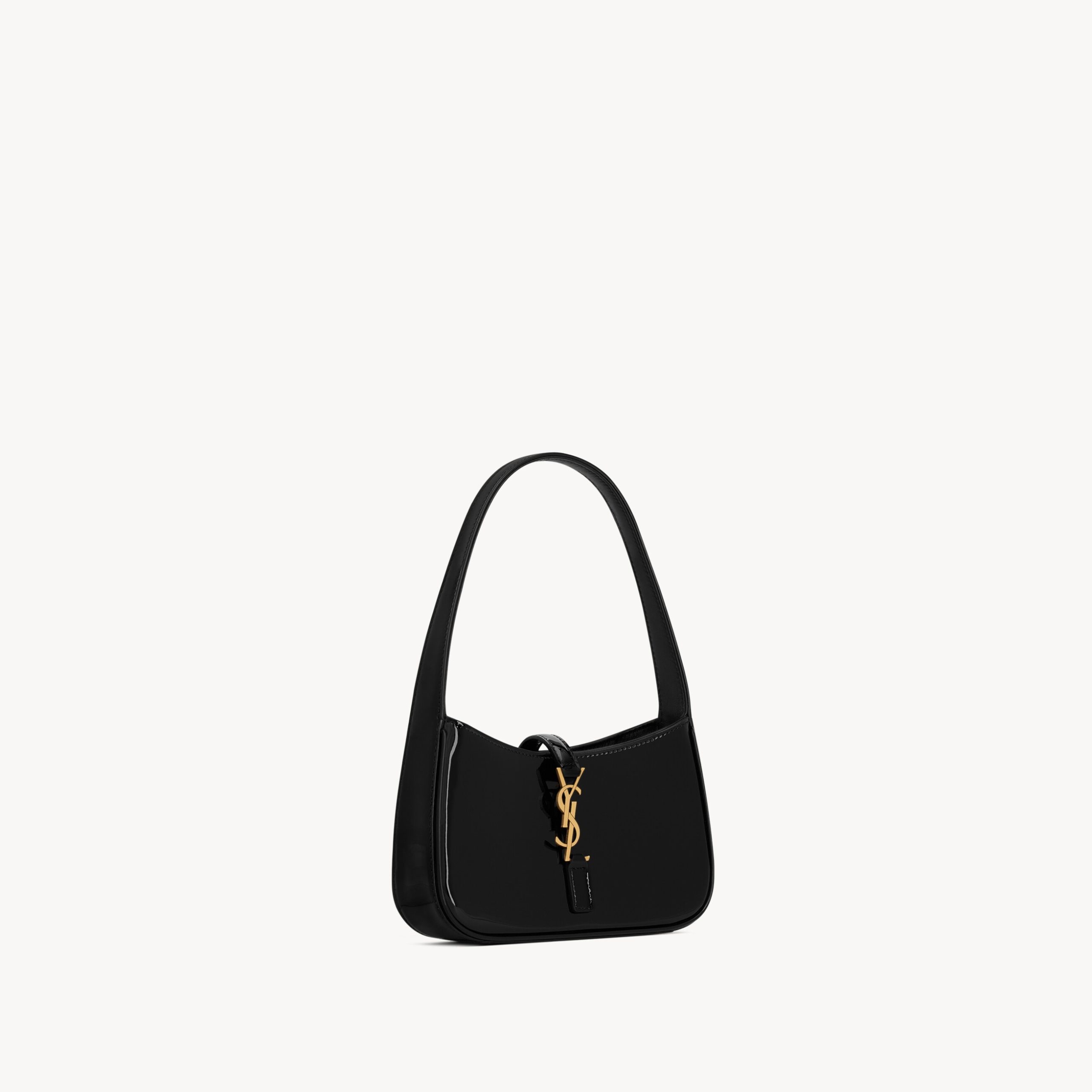 MINI BAG, PATENT LEATHER – BLACK