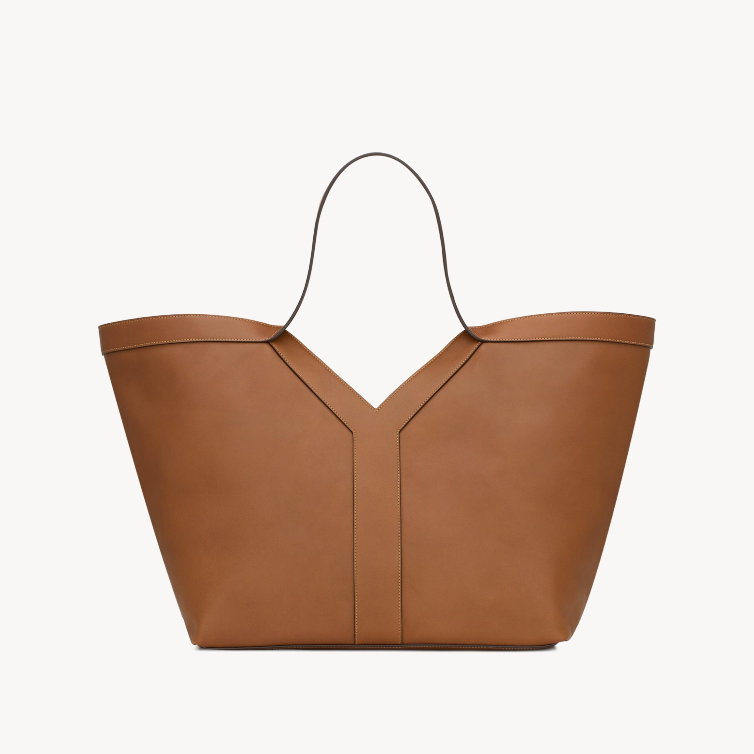 TOTE BAG, CALFSKIN – BRICK