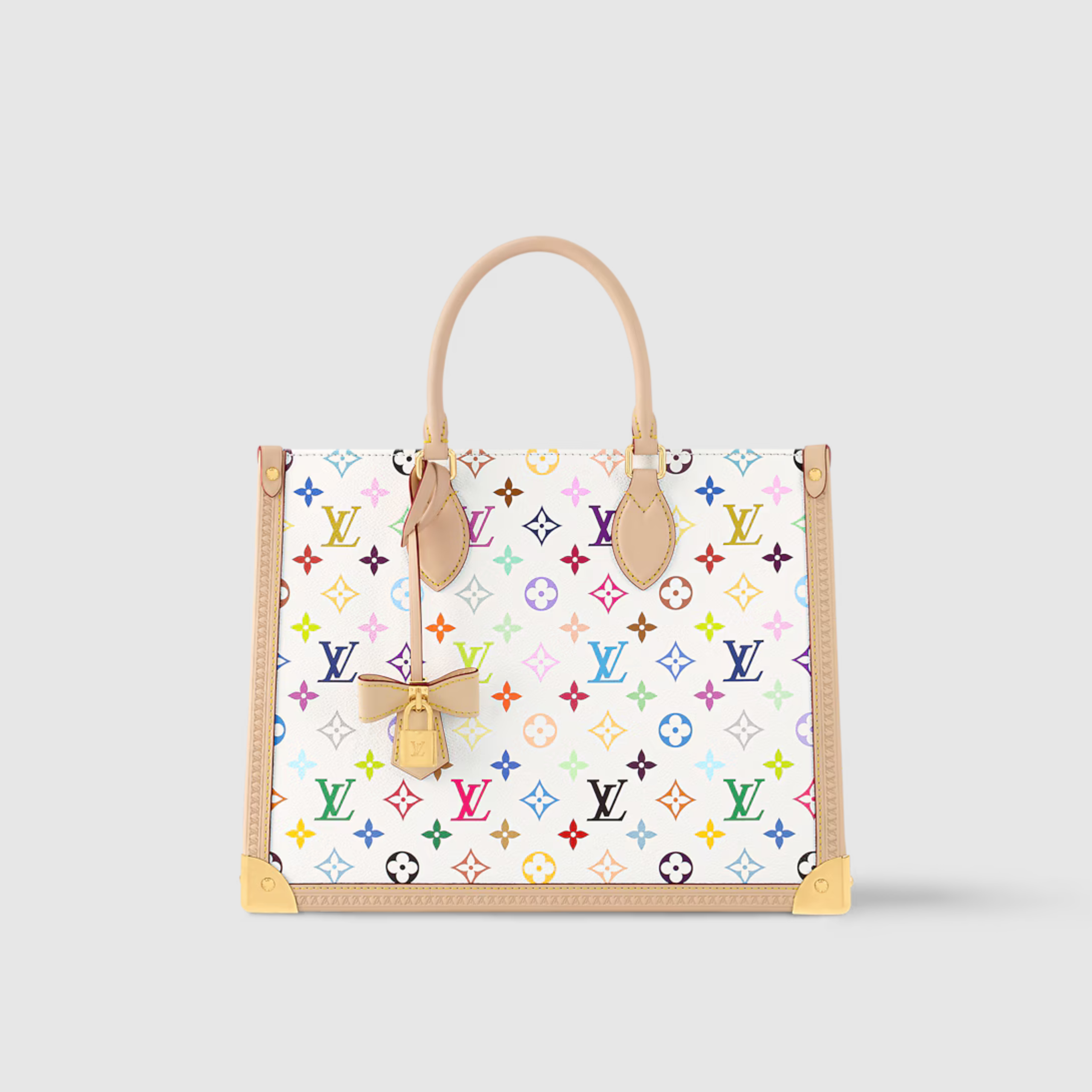 LV X TM ONTHEGO MM, MONOGRAM COATED CANVAS – MULTICOLORED