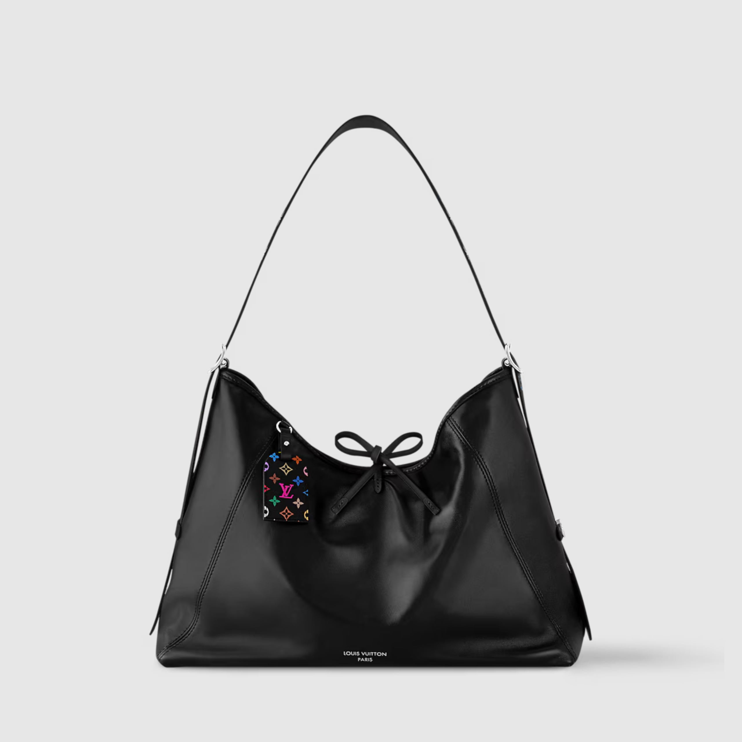 LV X TM CARRYALL VIBE MM, LAMBSKIN LEATHER – BLACK