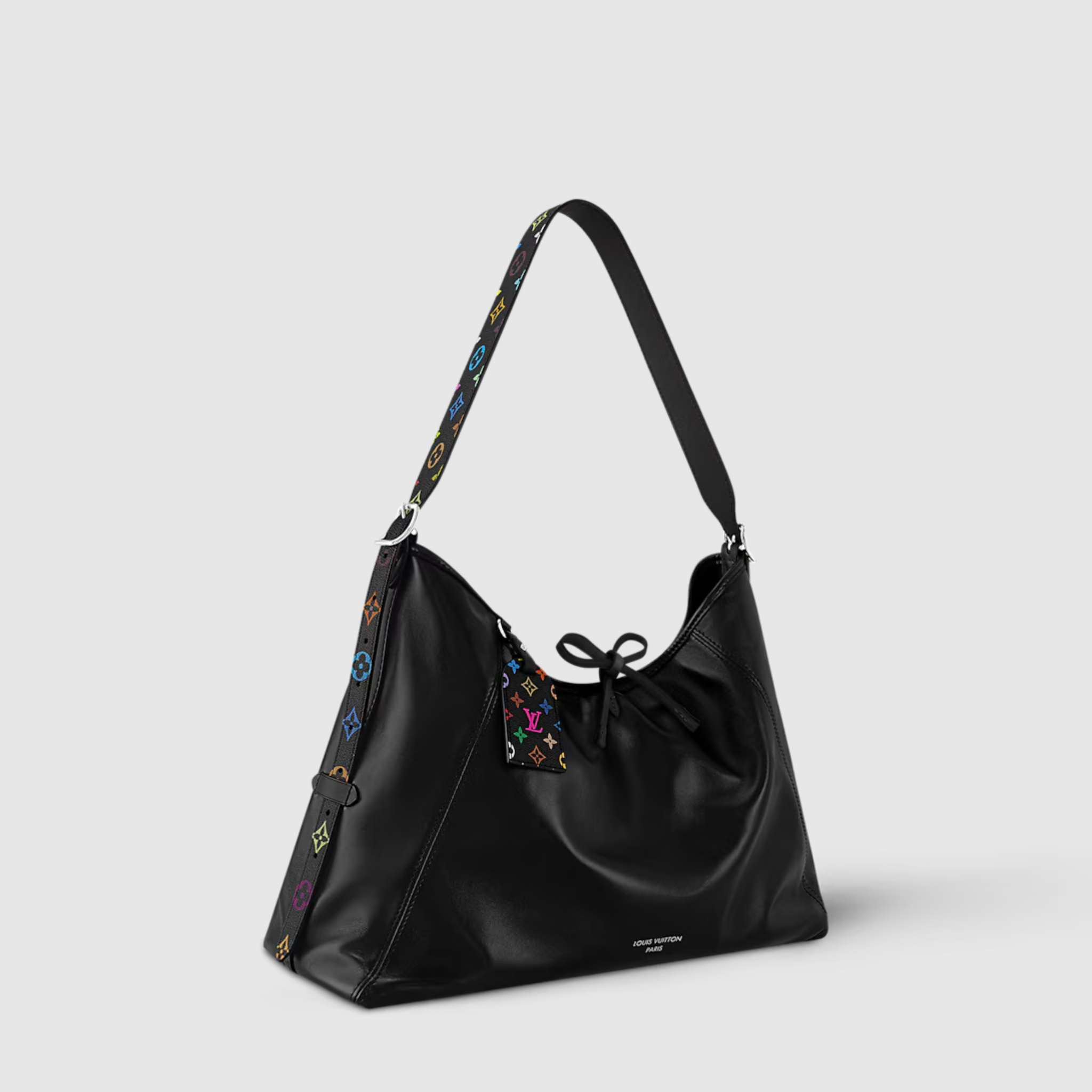 LV X TM CARRYALL VIBE MM, LAMBSKIN LEATHER – BLACK
