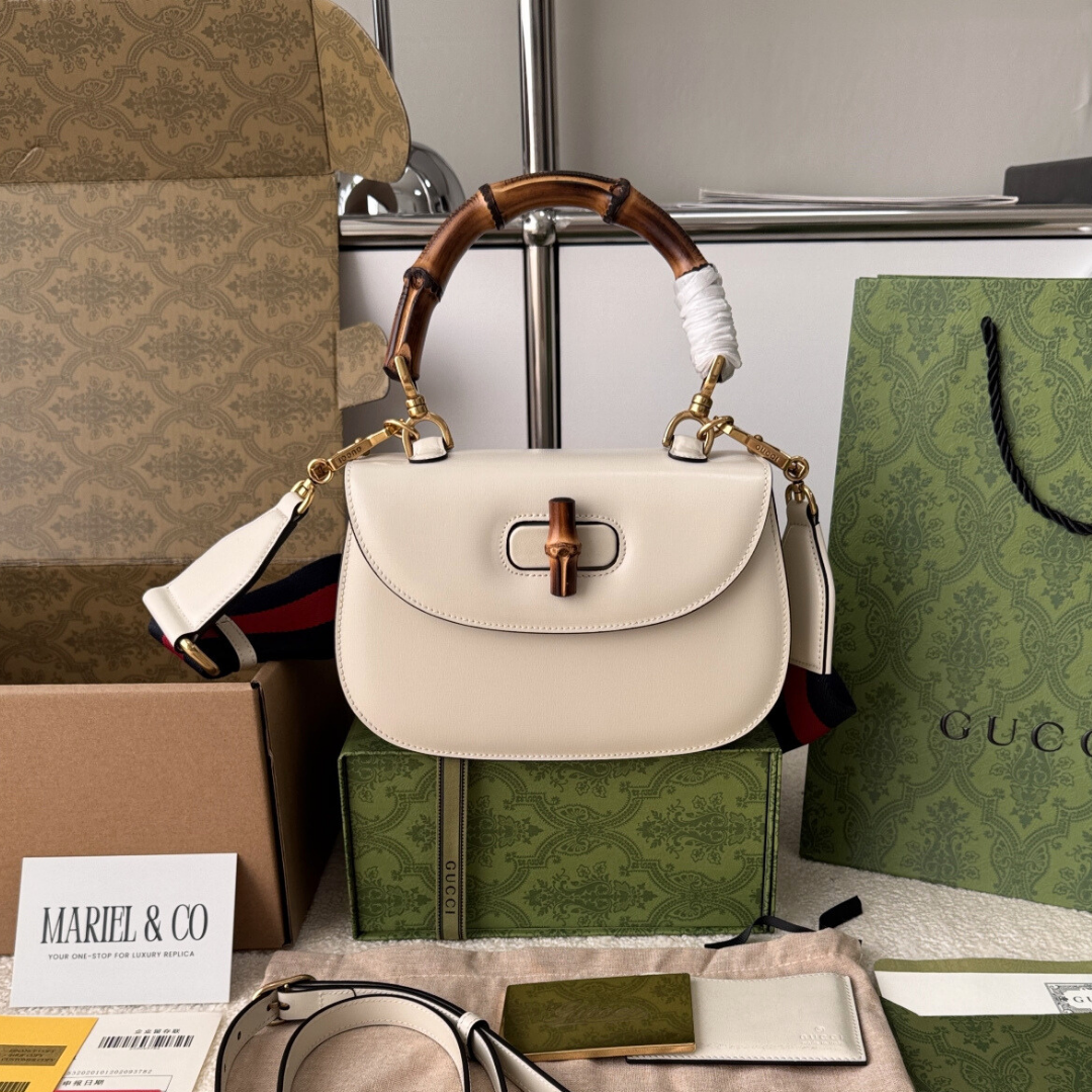 SMALL TOP HANDLE BAG, WHITE LEATHER – WHITE