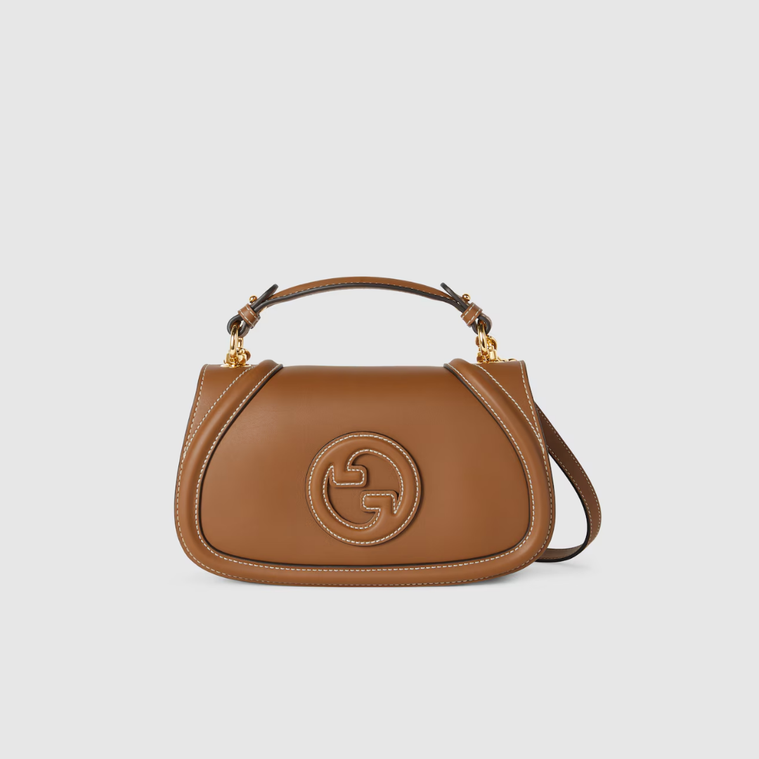 SMALL TOP HANDLE BAG, BROWN SMOOTH LEATHER – BROWN